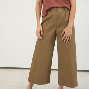 Florence Pant in Clay Cotton Canvas